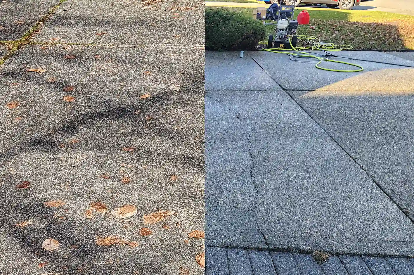 Pressure Washing for Concrete & Wooden Surfaces